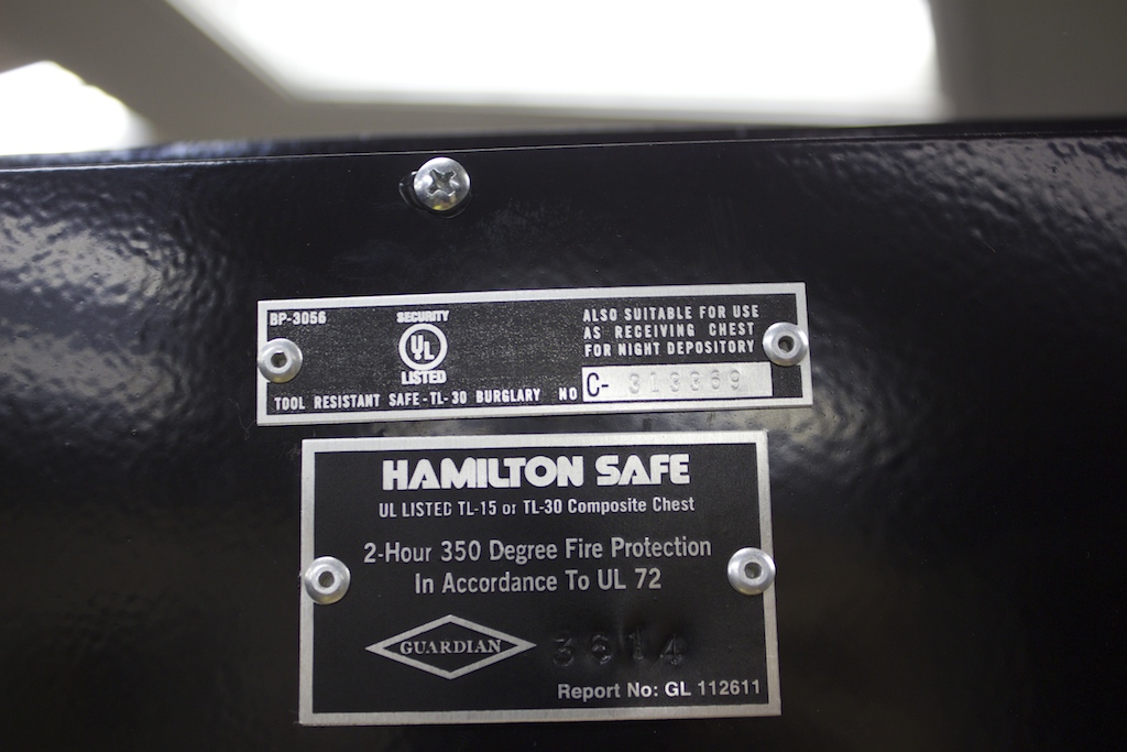 Hamilton 6831 TL30 Composite High Security Safe lackasafe